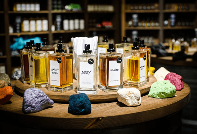 Perfume bottles and raw materials